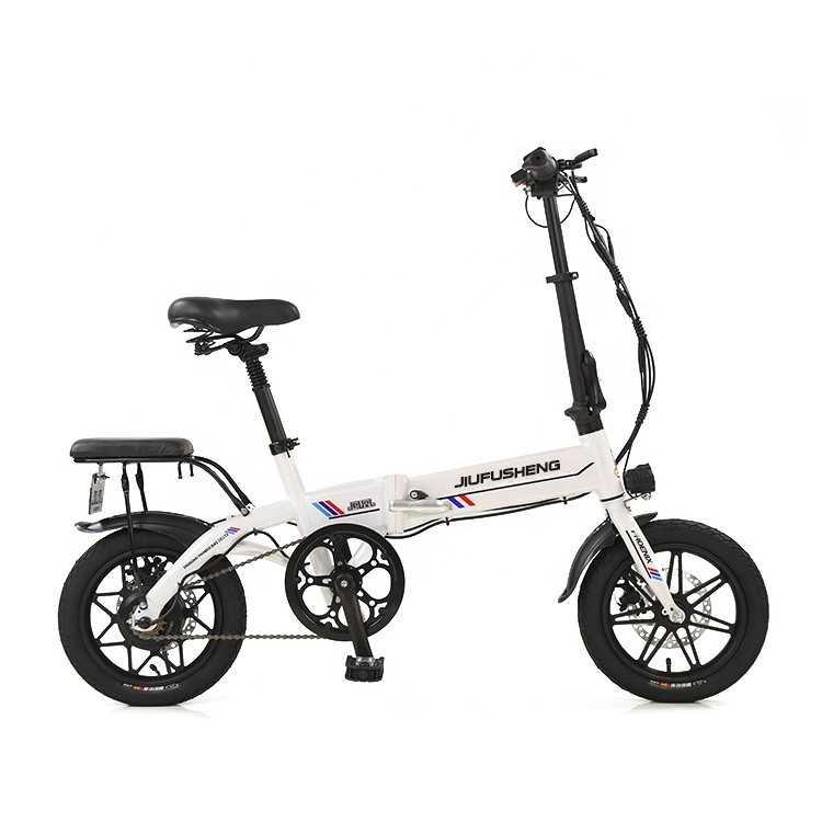 14 Inch Folding E Bike F/R Disc Brake 